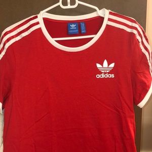 Red Adidas T-shirt